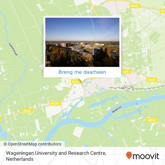 Wageningen University and Research Centre, Duivendaal kaart