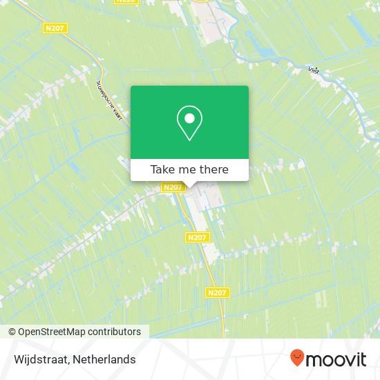 Wijdstraat, 2821 AE Stolwijk kaart