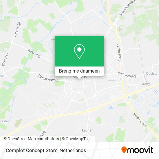 Complot Concept Store kaart