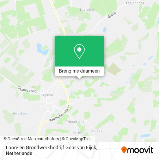 Loon- en Grondwerkbedrijf Gebr van Eijck kaart