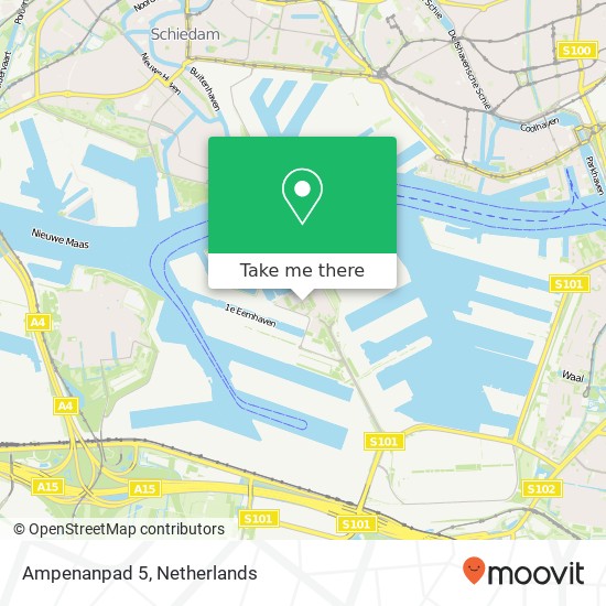 Ampenanpad 5, 3089 SX Rotterdam kaart
