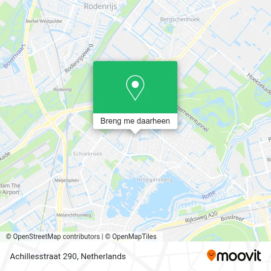 Achillesstraat 290 kaart