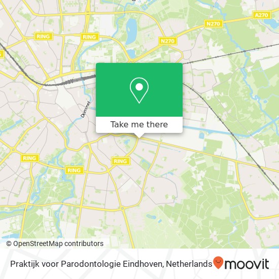 Praktijk voor Parodontologie Eindhoven, Geldropseweg 224 kaart