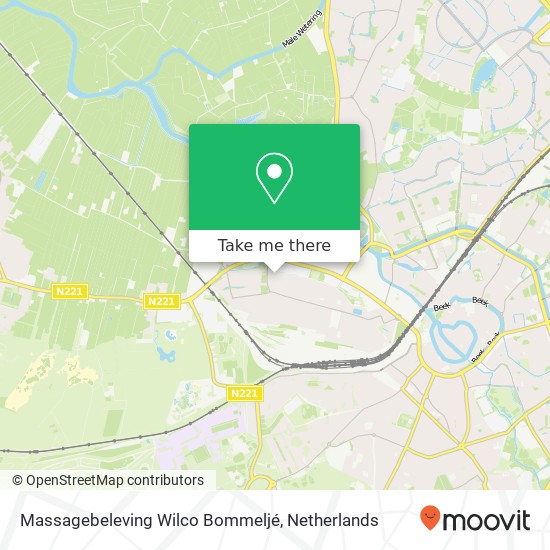 Massagebeleving Wilco Bommeljé, Dommelstraat 23 kaart