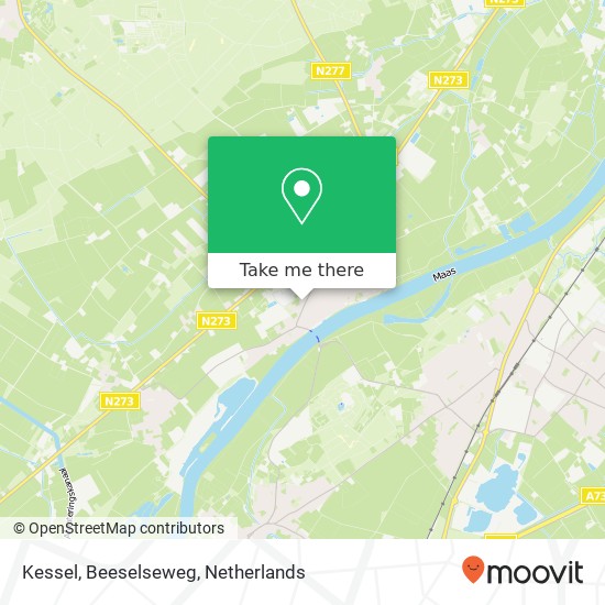 Kessel, Beeselseweg kaart