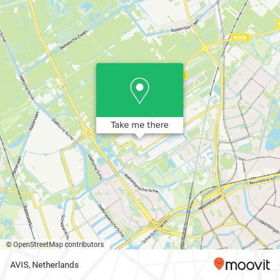 AVIS, Rotterdam Airportplein 60 kaart