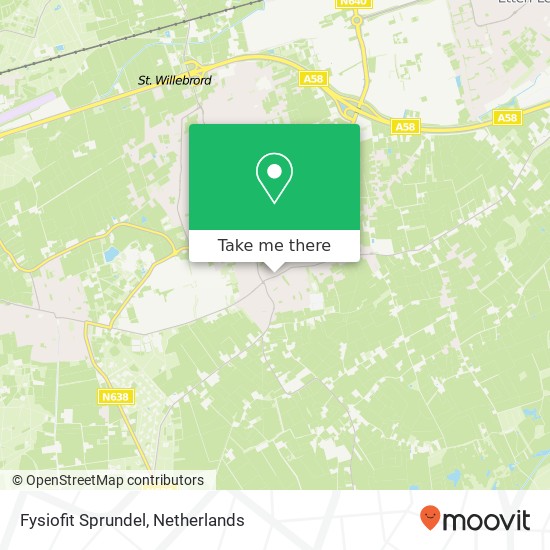 Fysiofit Sprundel, Sint Janstraat 13 kaart