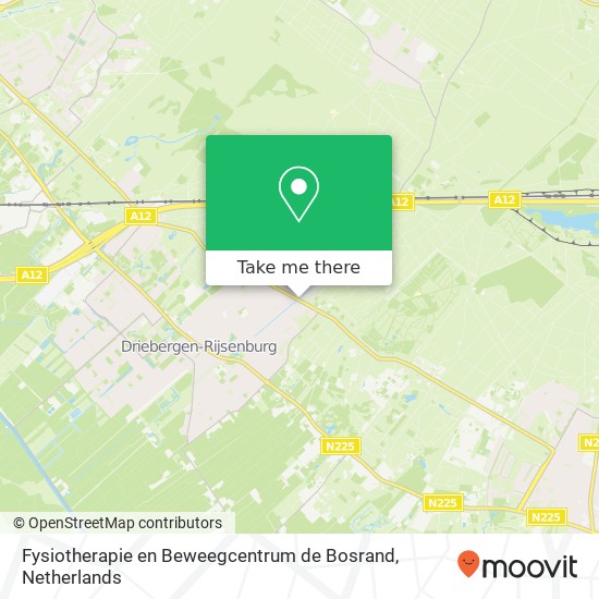 Fysiotherapie en Beweegcentrum de Bosrand, Arnhemse Bovenweg 285K kaart
