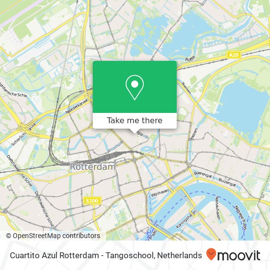 Cuartito Azul Rotterdam - Tangoschool, Schoterbosstraat 17 kaart