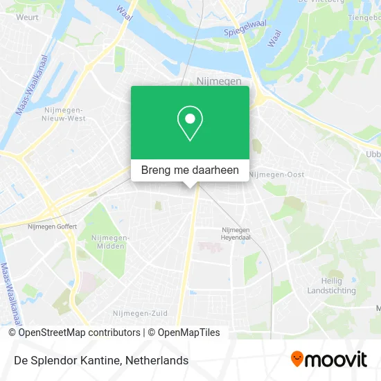 De Splendor Kantine kaart