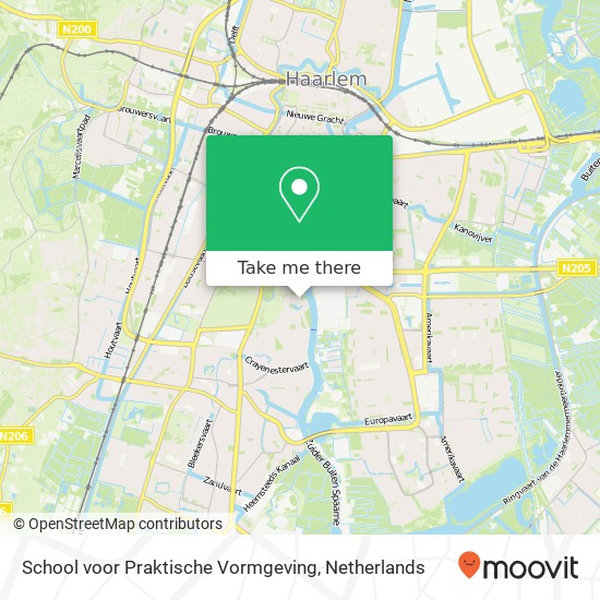 School voor Praktische Vormgeving, Oosterhoutlaan 19 kaart