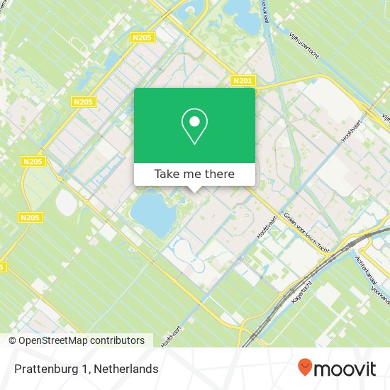 Prattenburg 1, 2135 AR Hoofddorp kaart