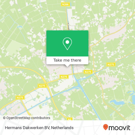 Hermans Dakwerken BV, Brugstraat 7 kaart