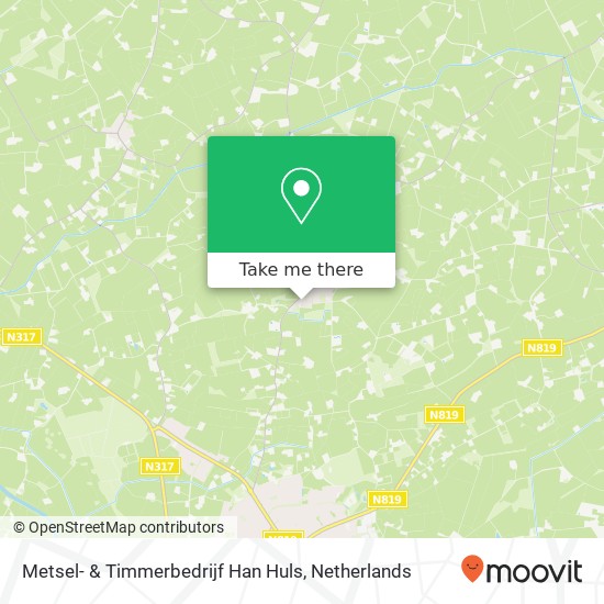 Metsel- & Timmerbedrijf Han Huls kaart