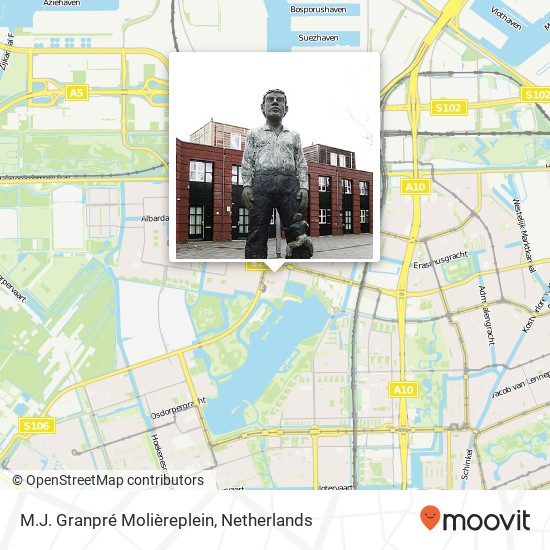 M.J. Granpré Molièreplein, 1064 DE Amsterdam kaart