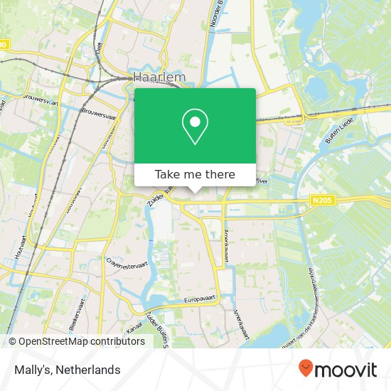 Mally's, Hannie Schaftstraat 1 kaart