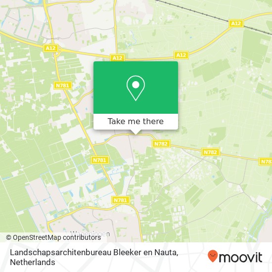 Landschapsarchitenbureau Bleeker en Nauta, Alexanderweg 12 kaart