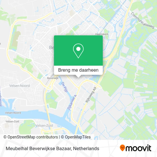 Meubelhal Beverwijkse Bazaar kaart