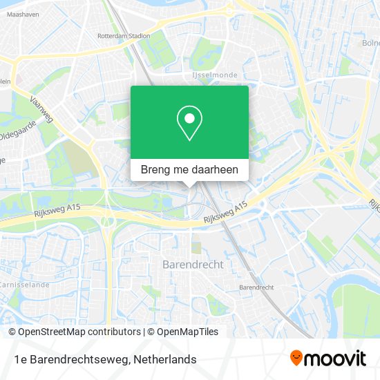 1e Barendrechtseweg kaart