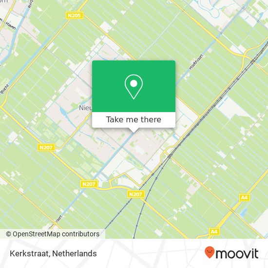 Kerkstraat, 2153 Nieuw-Vennep kaart