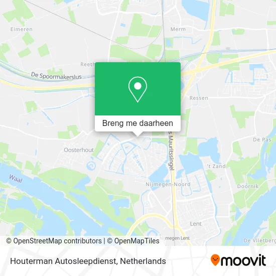 Houterman Autosleepdienst kaart