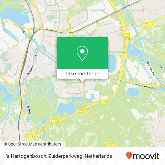 's-Hertogenbosch, Zuiderparkweg kaart