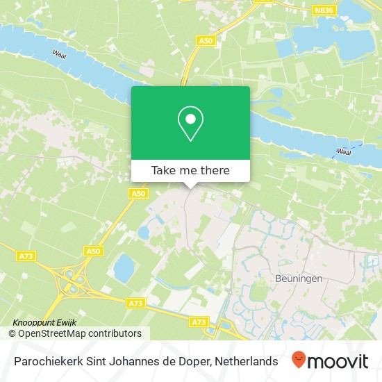 Parochiekerk Sint Johannes de Doper, Julianastraat 7 kaart