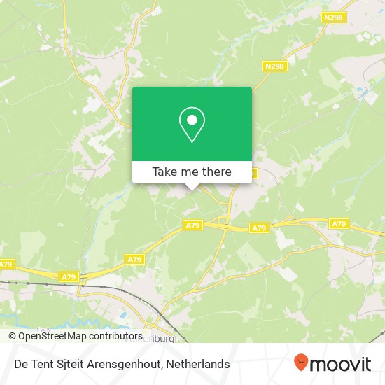 De Tent Sjteit Arensgenhout kaart