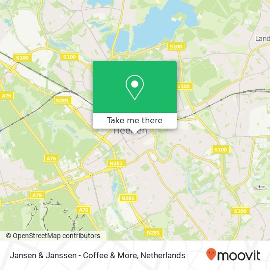 Jansen & Janssen - Coffee & More, Doctor Poelsstraat 15 6411 HG Heerlen kaart