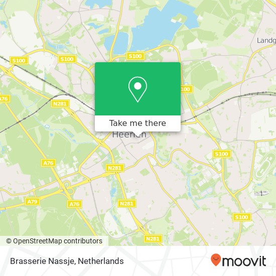 Brasserie Nassje, Pancratiusplein 48 6411 JZ Heerlen kaart