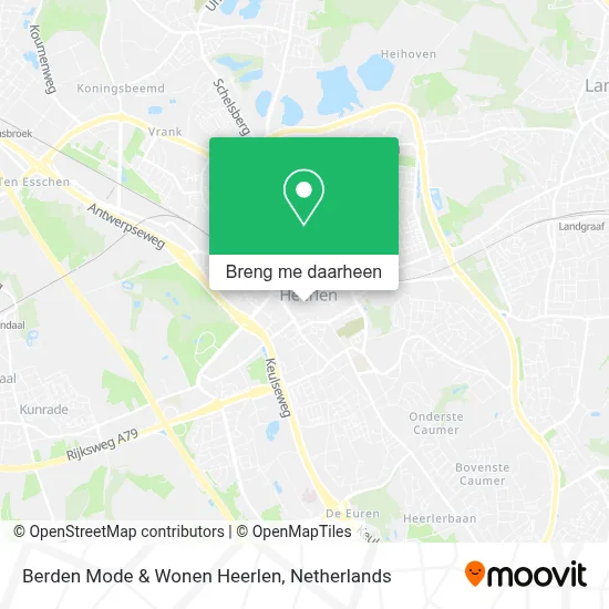 Berden Mode & Wonen Heerlen kaart