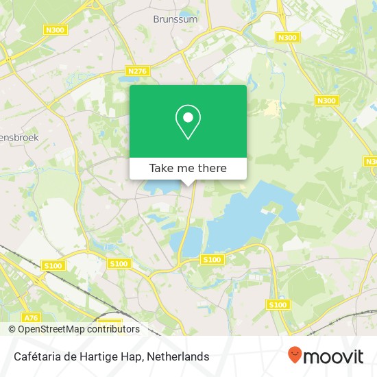 Cafétaria de Hartige Hap, Sint Hubertusplein 7 6414 CK Heerlen kaart