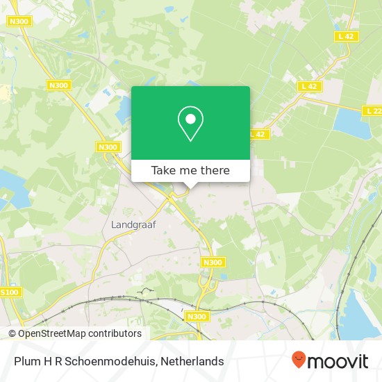 Plum H R Schoenmodehuis, Maastrichterlaan 9 6374 VL Landgraaf kaart