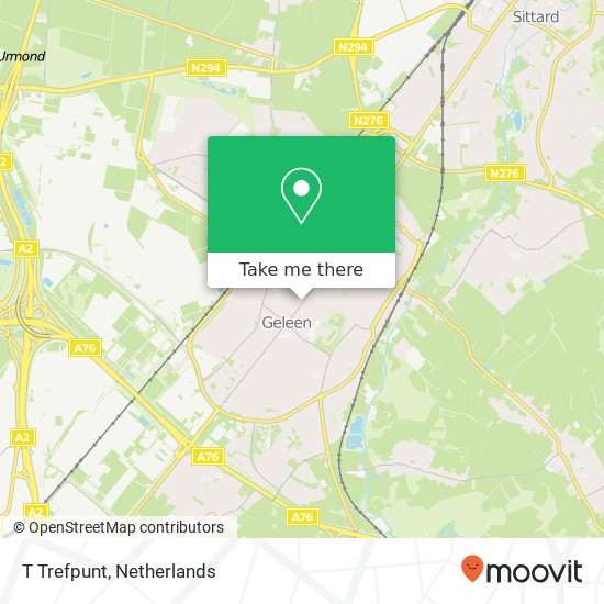 T Trefpunt, Rijksweg Centrum 30 6161 EG Sittard-Geleen kaart