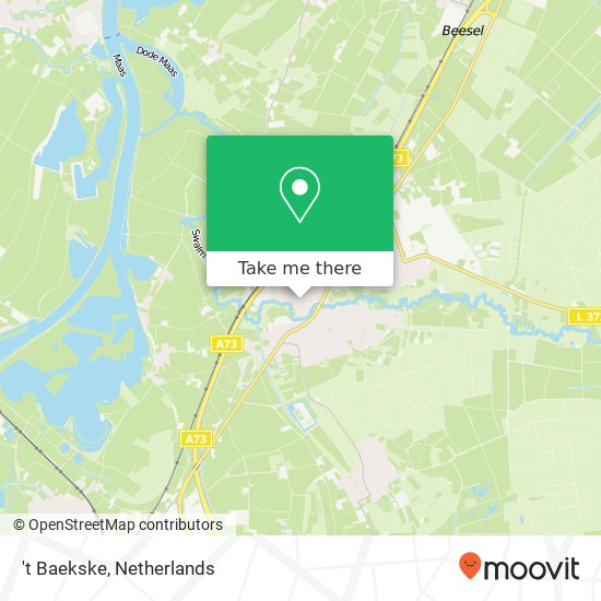't Baekske, Marktstraat 8 6071 JE Roermond kaart