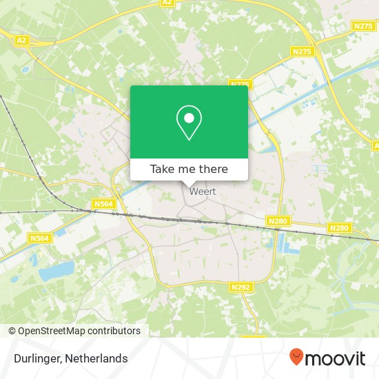 Durlinger, Muntpassage 2 6001 GM Weert kaart