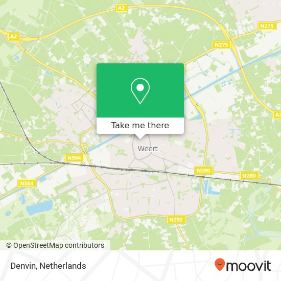 Denvin, Beekstraat 46 6001 GJ Weert kaart