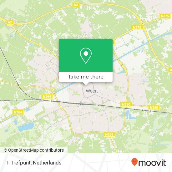 T Trefpunt, Muntpassage 36 6001 GM Weert kaart