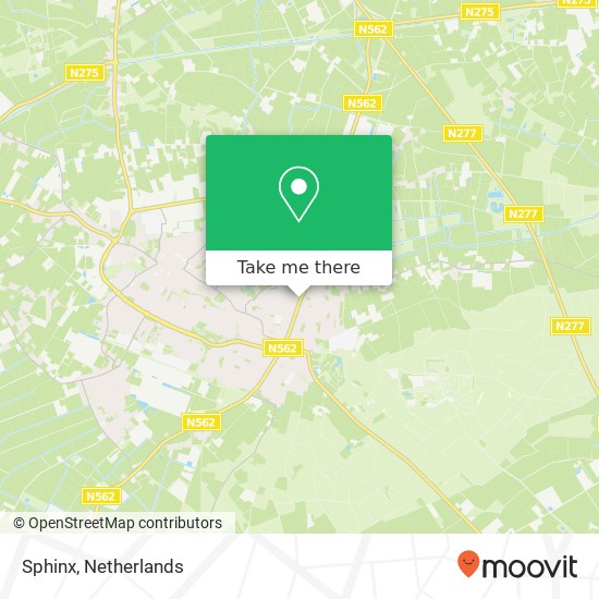 Sphinx, Molenstraat 9 5988 NS Peel en Maas kaart