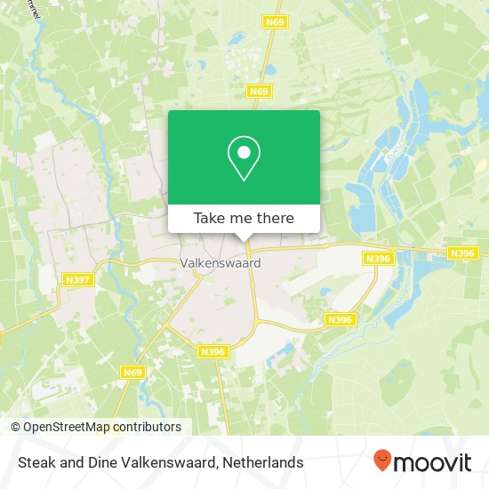 Steak and Dine Valkenswaard, Frans van Beststraat 11 5554 EA Valkenswaard kaart