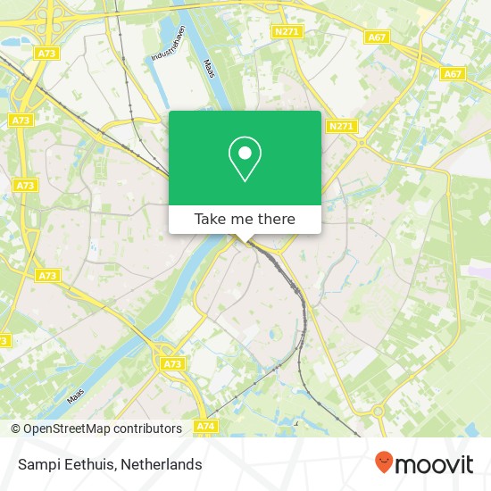 Sampi Eethuis, Eindhovenseweg 3 5912 AB Venlo kaart