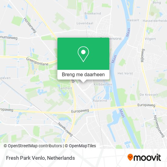 Fresh Park Venlo kaart
