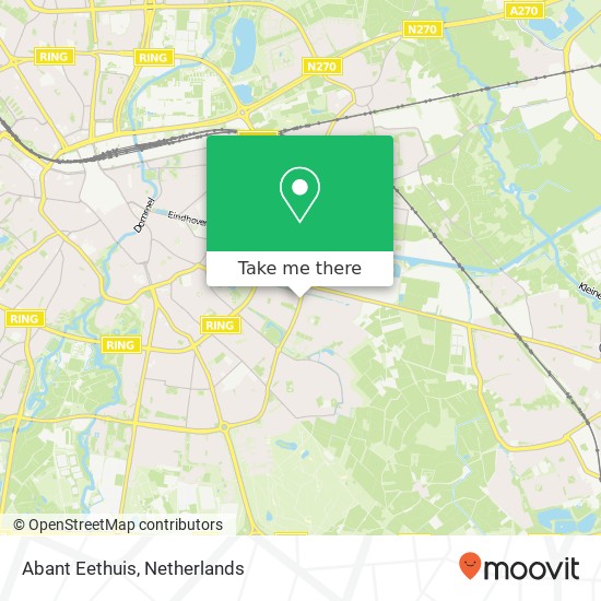 Abant Eethuis, Sint Petrus Canisiuslaan 50 5643 WG Eindhoven kaart