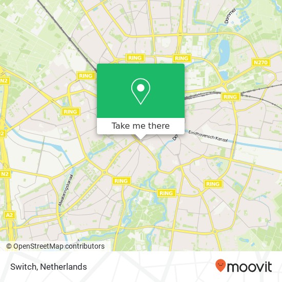 Switch, Hoogstraat 10 5611 JR Eindhoven kaart