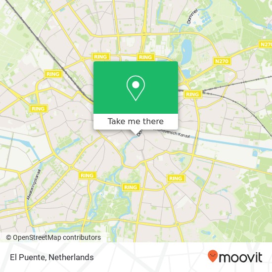 El Puente, Stratumseind 64 5611 EV Eindhoven kaart