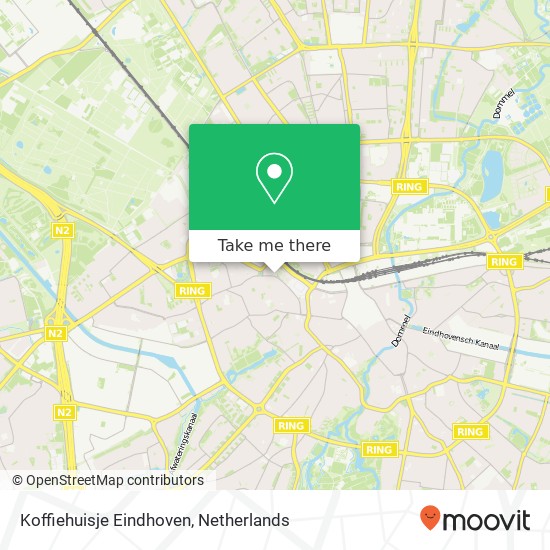 Koffiehuisje Eindhoven, De Jonghlaan 32 5616 LB Eindhoven kaart