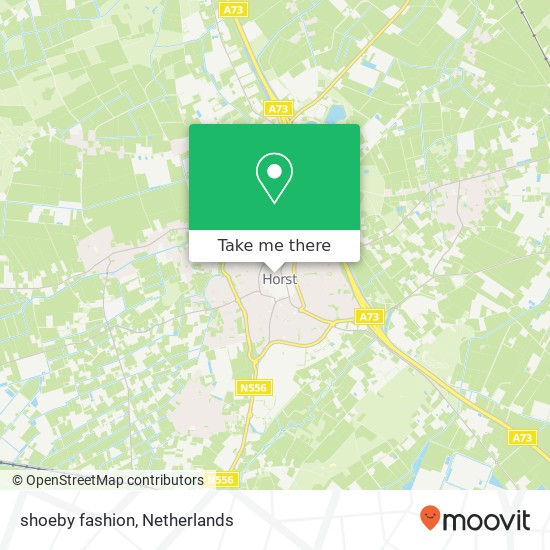 shoeby fashion, Steenstraat 10 5961 EV Horst aan de Maas kaart