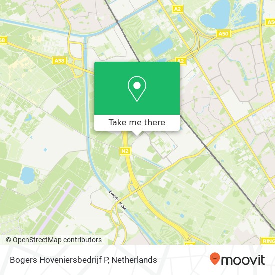 Bogers Hoveniersbedrijf P, Mispelhoefstraat 116 kaart