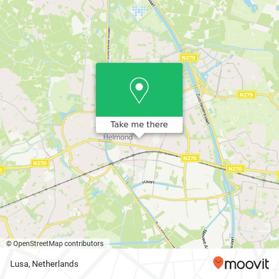 Lusa, Molenstraat 132 5701 KK Helmond kaart