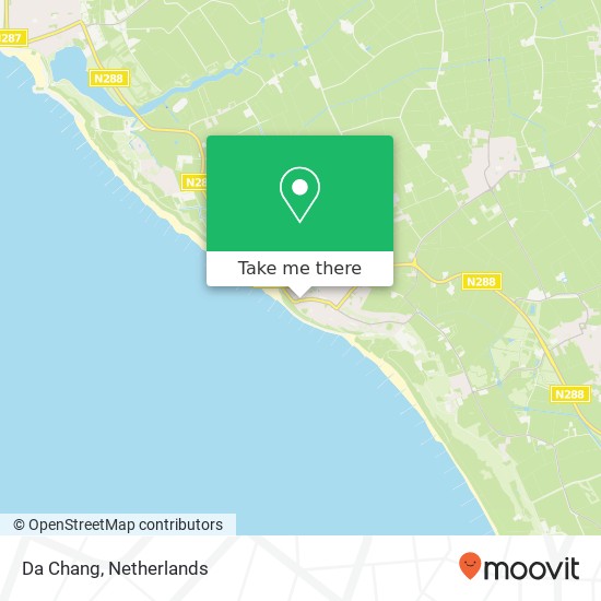 Da Chang, Nieuwstraat 2 4374 BD Veere kaart